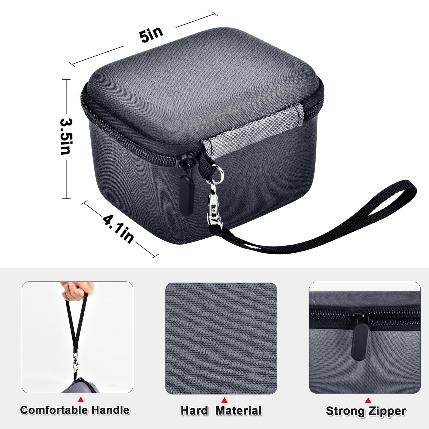 PAIYULE Case Compatible with Anker 3-in-1 Cube MagSafe Charger 15W Max Fast Charging Stand（for Anker Y1811/1812）, Power Station Storage Holder for USB-C Cable (Box Only) Black