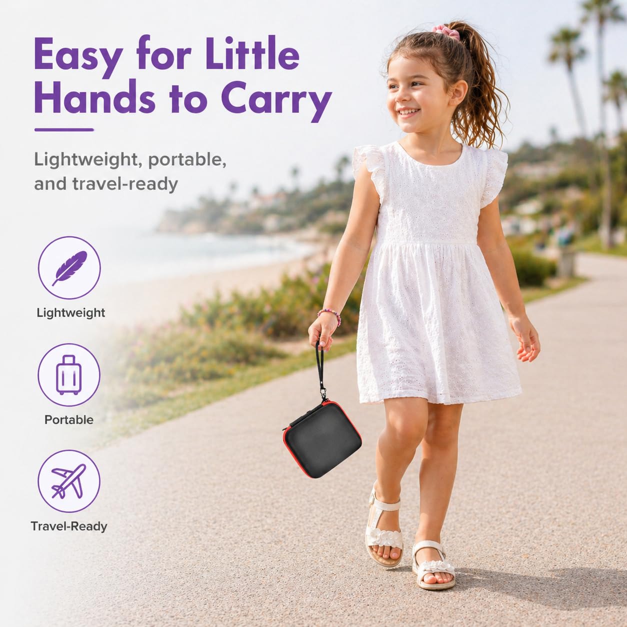 PAIYULE Kids Instant Print Camera Case Compatible with ESOXOFFORE for Dylanto for DUDUDRAGON for GKTZ for ETIKEZ for Dafotil for Careenoah Digital Video Prints Paper Bag (Box Only) Purple