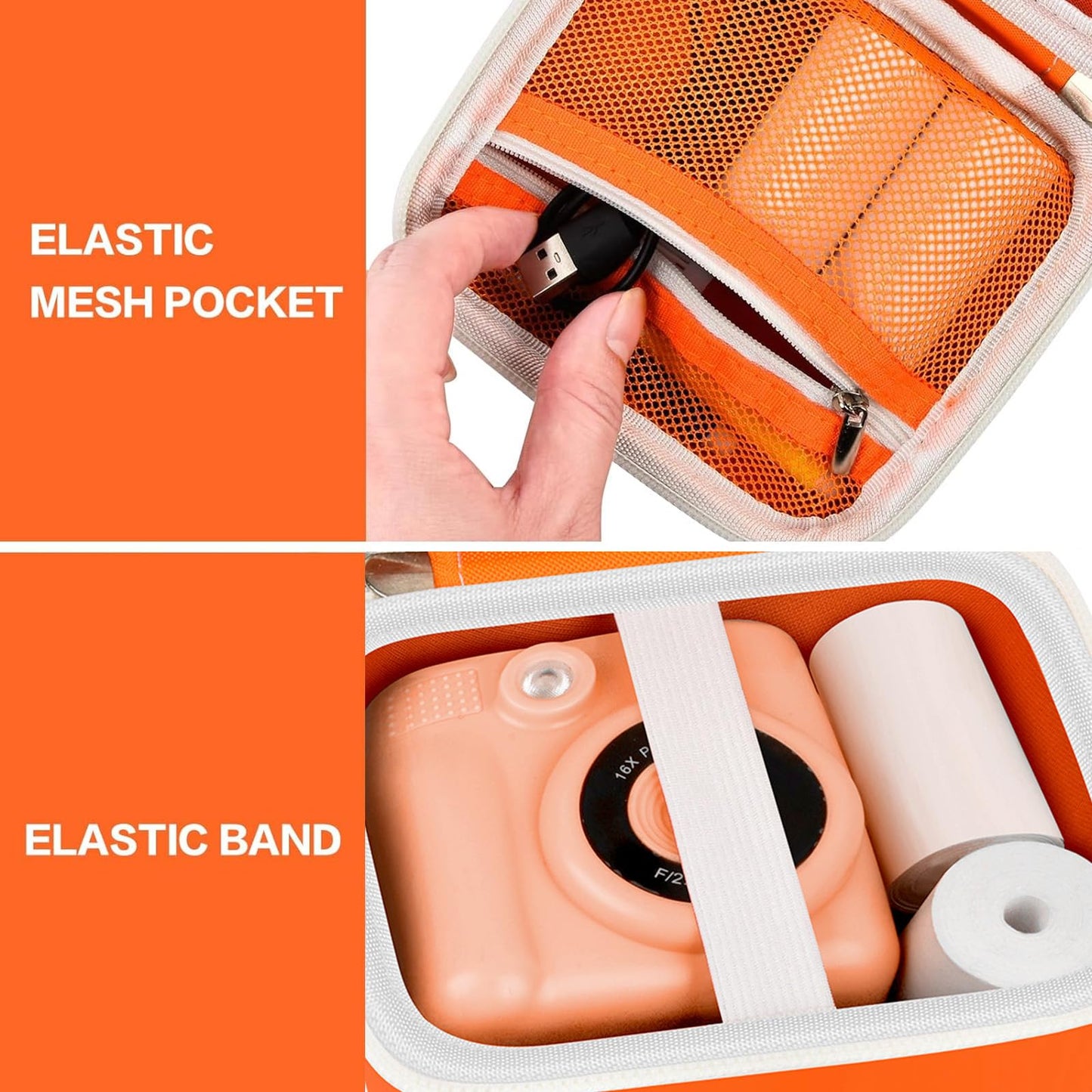 PAIYULE Kids Instant Print Camera Case Compatible with ESOXOFFORE for Dylanto for DUDUDRAGON for GKTZ for ETIKEZ for Dafotil for Careenoah Digital Video Prints Paper Bag (Box Only) Purple