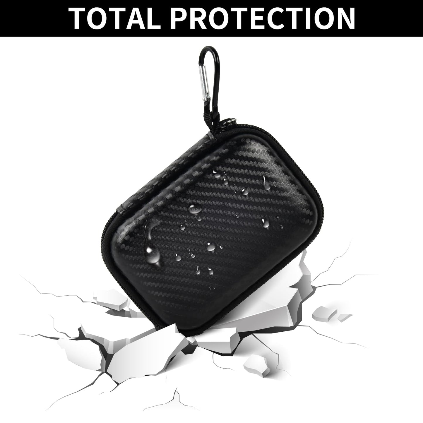 PAIYULE Carrying for Samsung T9/ T7/ T7 Shield Portable SSD 4TB 2TB 1TB, USB External Solid State Hard Drive Storage Travel Carrying Holder Fits for USB Cable (Blue)-Box Only