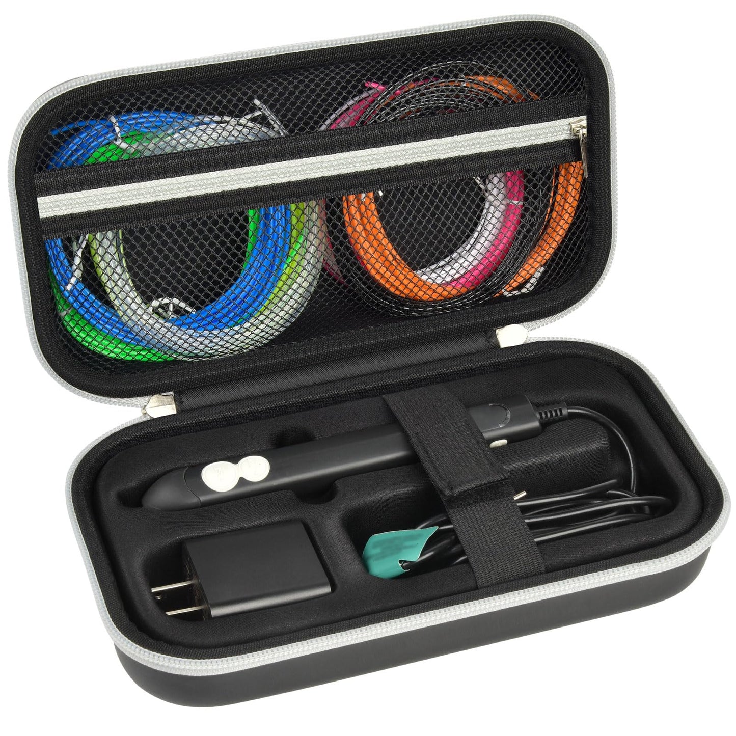 PAIYULE Case Compaitble with 3Doodler Flow for 3D Printing Pen for Teens Adults Creators, Storage Holder for 3D Pens Free Refill Filaments, Organizer Box for Printer Drawing Accessories (Bag Only)