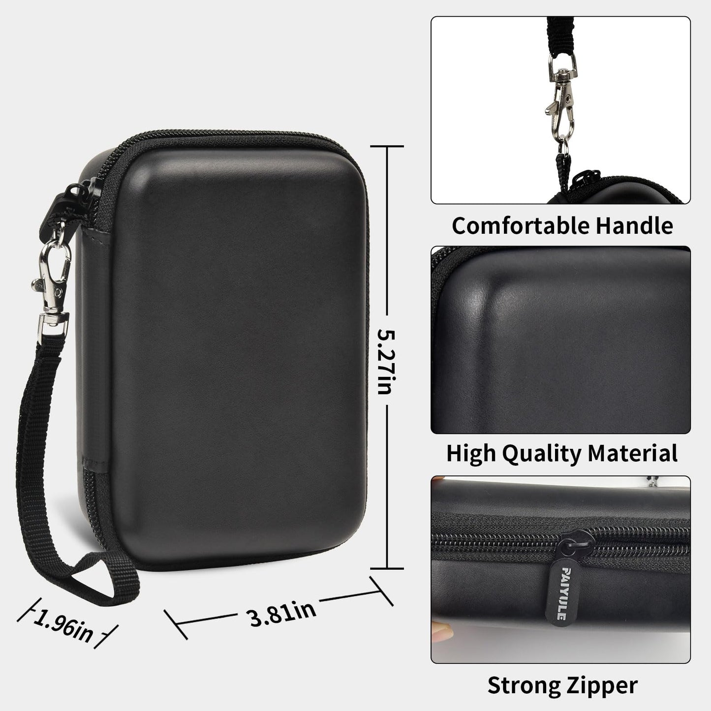 PAIYULE Travel Case Compatible with RG35XX/ RG35xx Plus Retro Handheld Game Console, Handheld Emulator Storage Holder Organizer, Android Game Console Carrying Bag (Box Only)