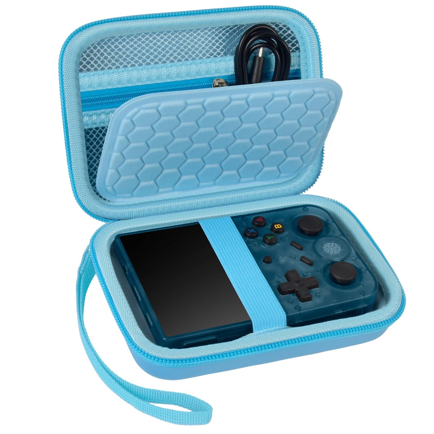 PAIYULE Travel Case for R36S/ RG353V/ RG353VS/ Game Boy Retro Handheld Game Console, Handheld Emulator Storage Holder Organizer, Android Game Console Carrying Bag (Box Only)