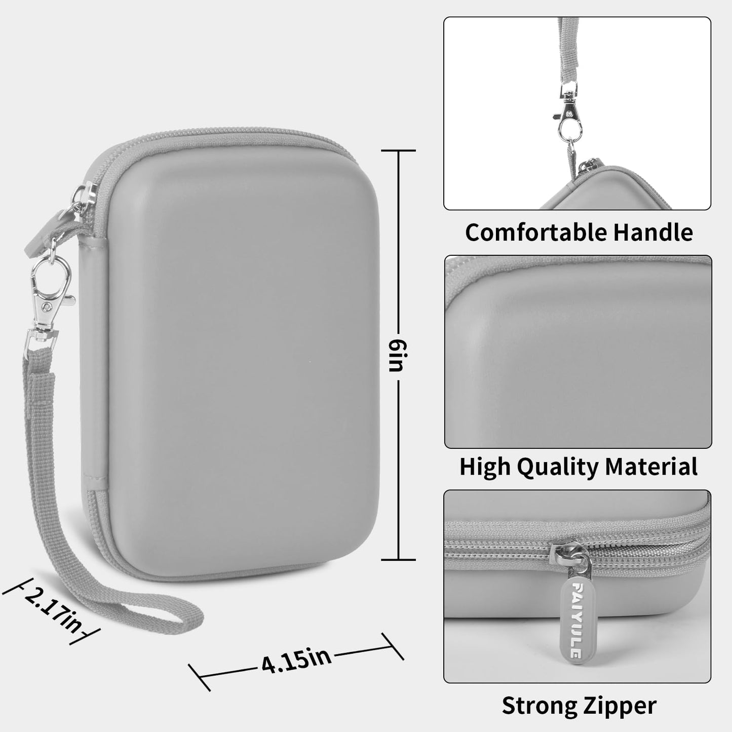 PAIYULE Travel Case for R36S/ RG353V/ RG353VS/ Game Boy Retro Handheld Game Console, Handheld Emulator Storage Holder Organizer, Android Game Console Carrying Bag (Box Only)