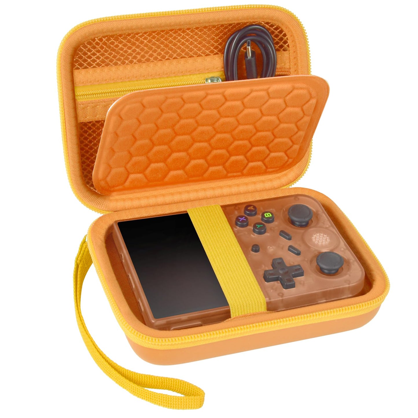 PAIYULE Travel Case for R36S/ RG353V/ RG353VS/ Game Boy Retro Handheld Game Console, Handheld Emulator Storage Holder Organizer, Android Game Console Carrying Bag (Box Only)