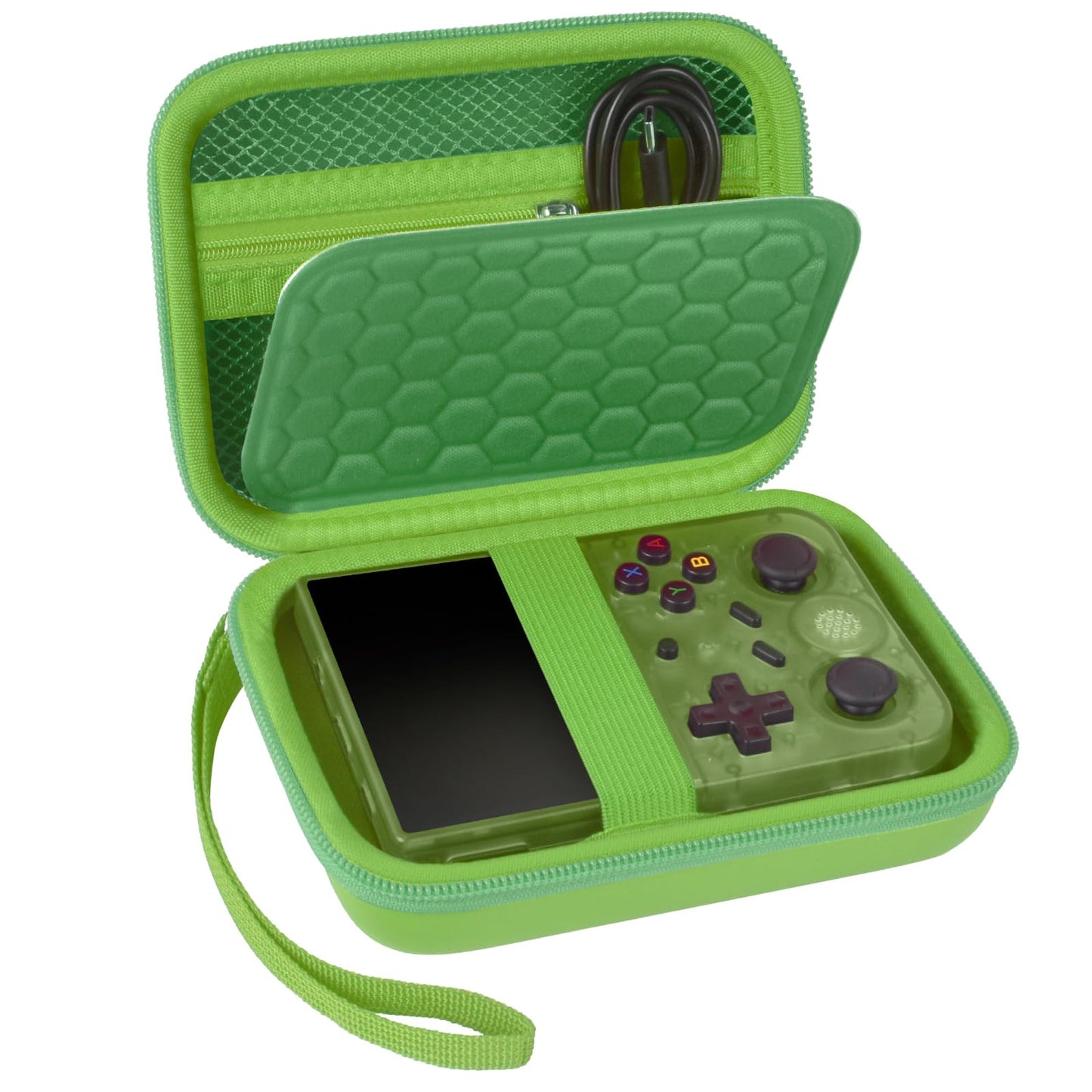 PAIYULE Travel Case for R36S/ RG353V/ RG353VS/ Game Boy Retro Handheld Game Console, Handheld Emulator Storage Holder Organizer, Android Game Console Carrying Bag (Box Only)