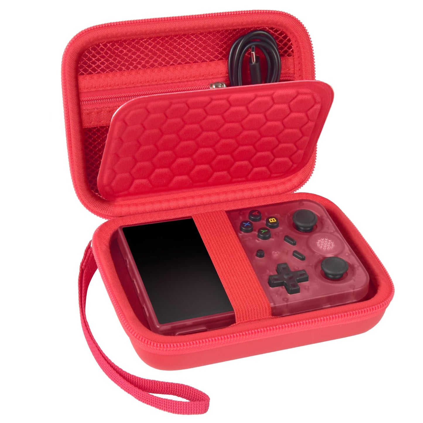 PAIYULE Travel Case for R36S/ RG353V/ RG353VS/ Game Boy Retro Handheld Game Console, Handheld Emulator Storage Holder Organizer, Android Game Console Carrying Bag (Box Only)