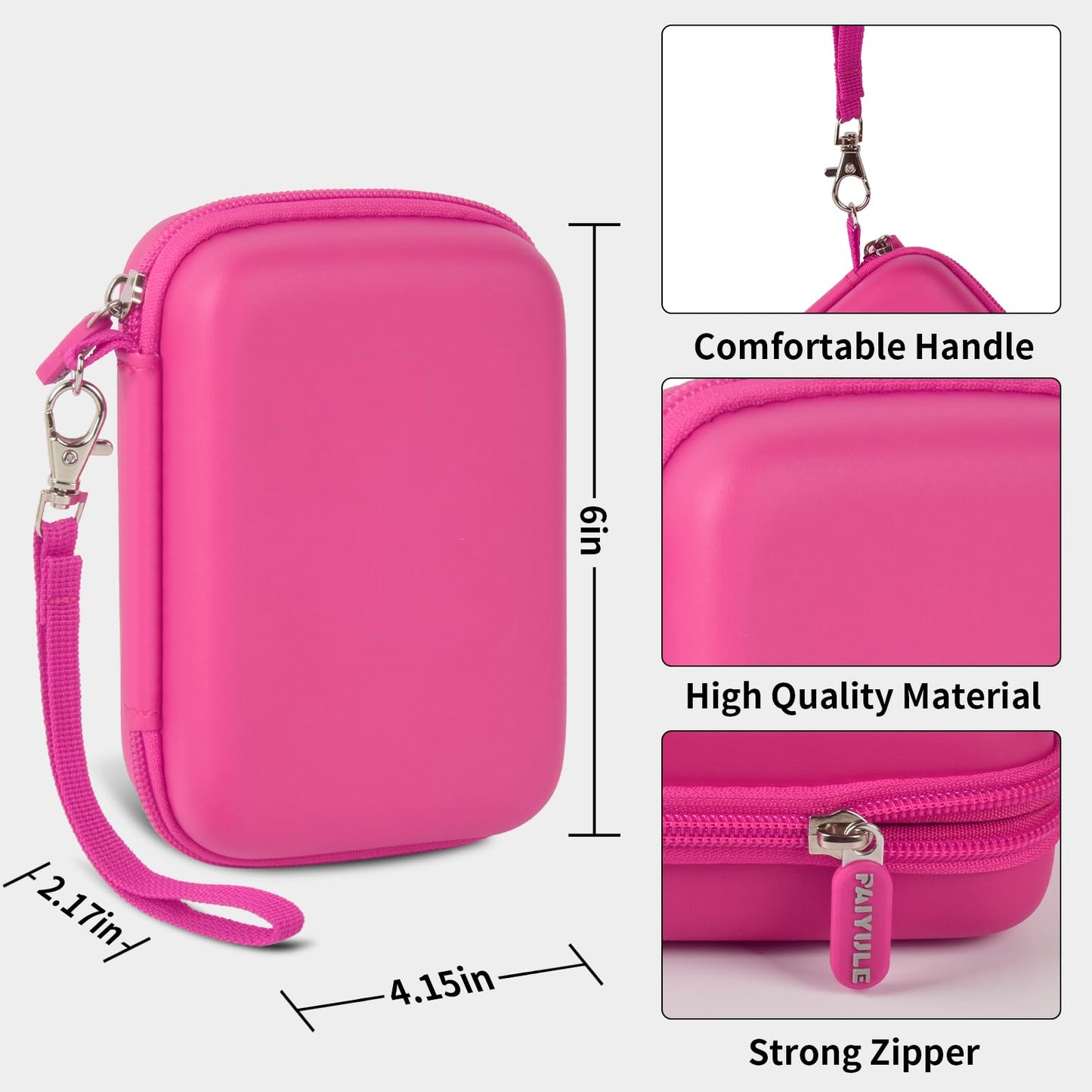 PAIYULE Travel Case for R36S/ RG353V/ RG353VS/ Game Boy Retro Handheld Game Console, Handheld Emulator Storage Holder Organizer, Android Game Console Carrying Bag (Box Only)