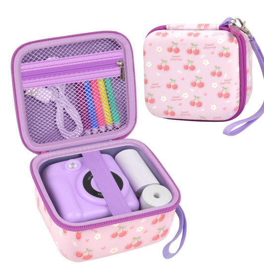 PAIYULE Kids Instant Print Camera Case Compatible with ESOXOFFORE for Dylanto for DUDUDRAGON for GKTZ for ETIKEZ for Dafotil for Careenoah Digital Video Prints Paper Bag (Box Only) Purple