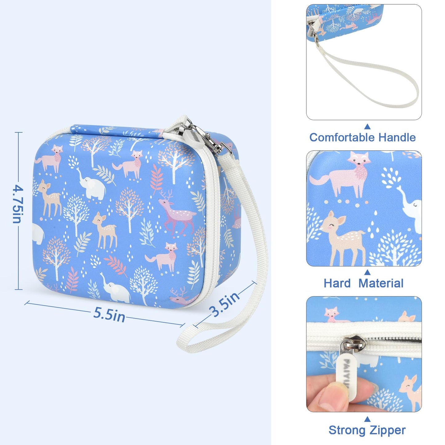 PAIYULE Kids Instant Print Camera Case Compatible with ESOXOFFORE for Dylanto for DUDUDRAGON for GKTZ for ETIKEZ for Dafotil for Careenoah Digital Video Prints Paper Bag (Box Only) Purple