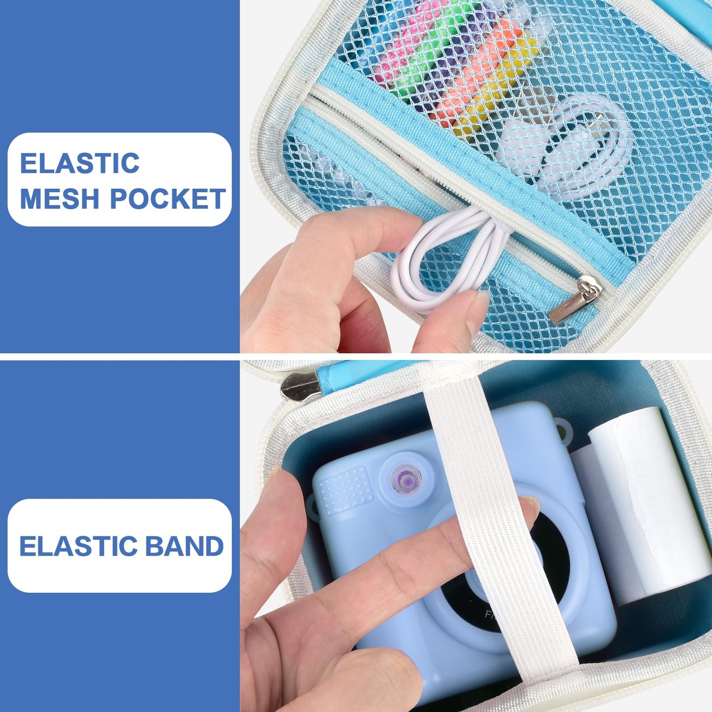 PAIYULE Kids Instant Print Camera Case Compatible with ESOXOFFORE for Dylanto for DUDUDRAGON for GKTZ for ETIKEZ for Dafotil for Careenoah Digital Video Prints Paper Bag (Box Only) Purple