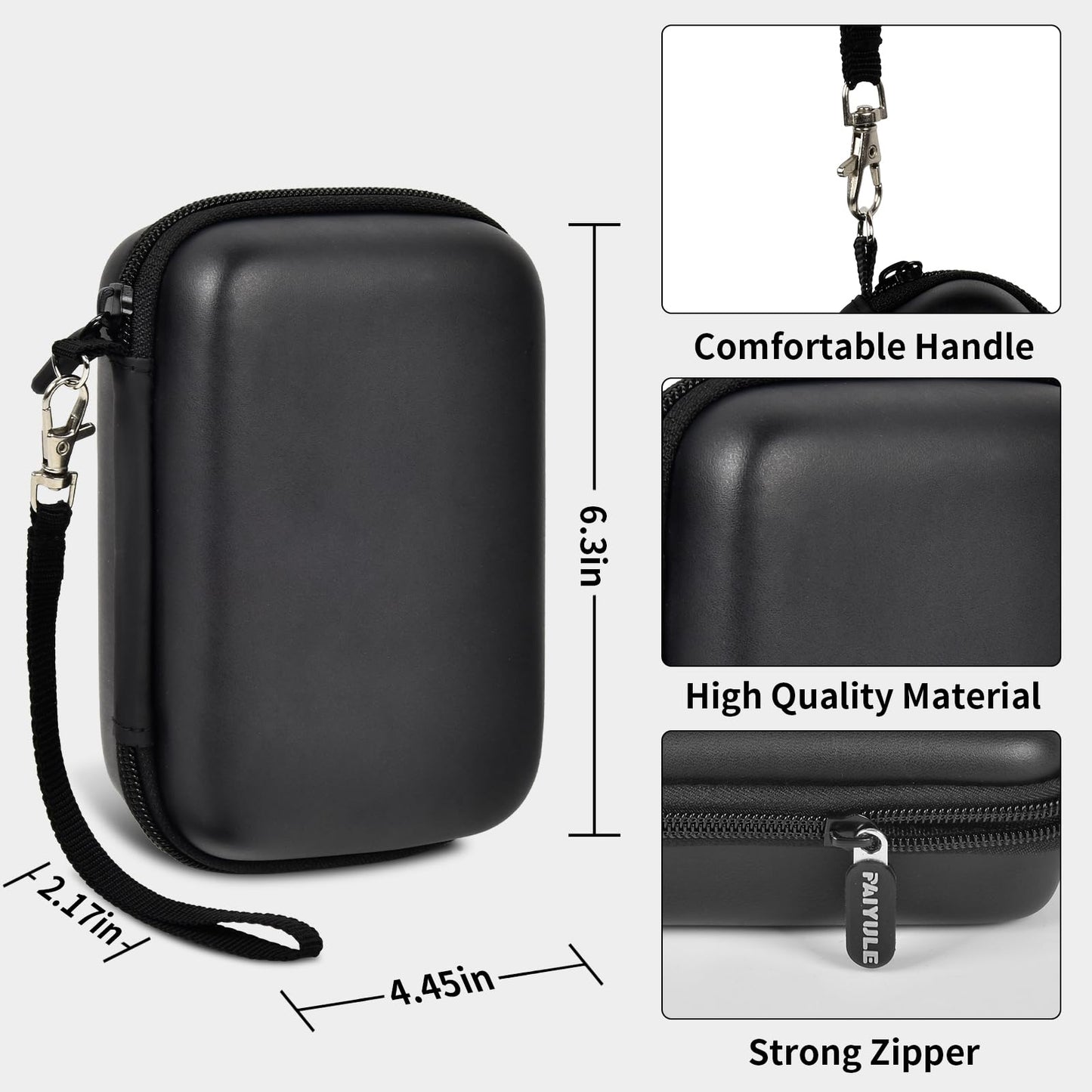 PAIYULE Travel Case for R36S/ RG353V/ RG353VS/ Game Boy Retro Handheld Game Console, Handheld Emulator Storage Holder Organizer, Android Game Console Carrying Bag (Box Only)