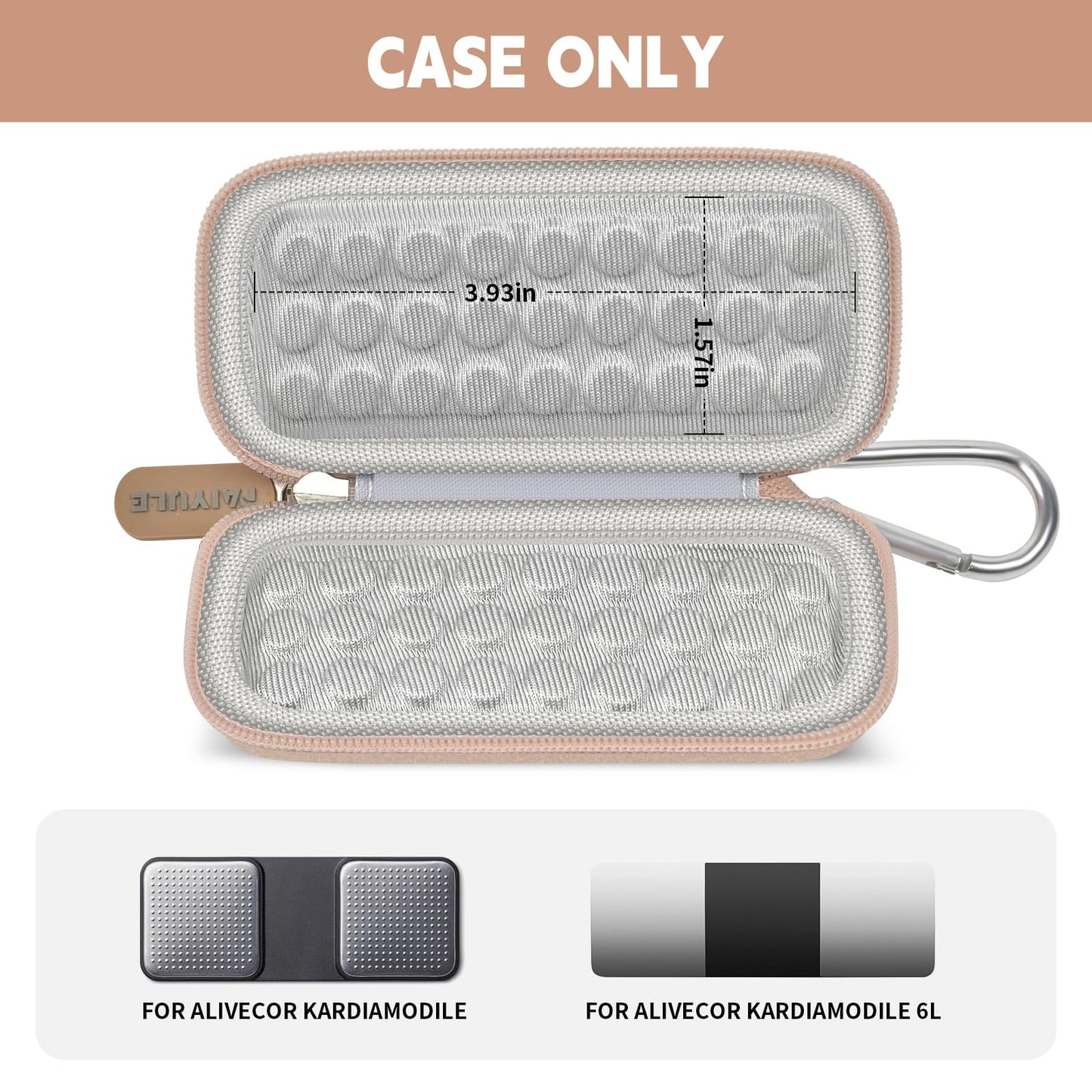 PAIYULE Case for KardiaMobile 6L for EKG Monitor, Compact Holder Also Fits for Sec Portable Heart Rate Monitor, Cardiac Heart Detector (Box Only)