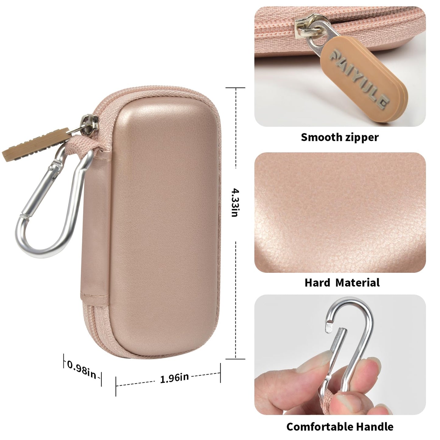 PAIYULE Case for KardiaMobile 6L for EKG Monitor, Compact Holder Also Fits for Sec Portable Heart Rate Monitor, Cardiac Heart Detector (Box Only)