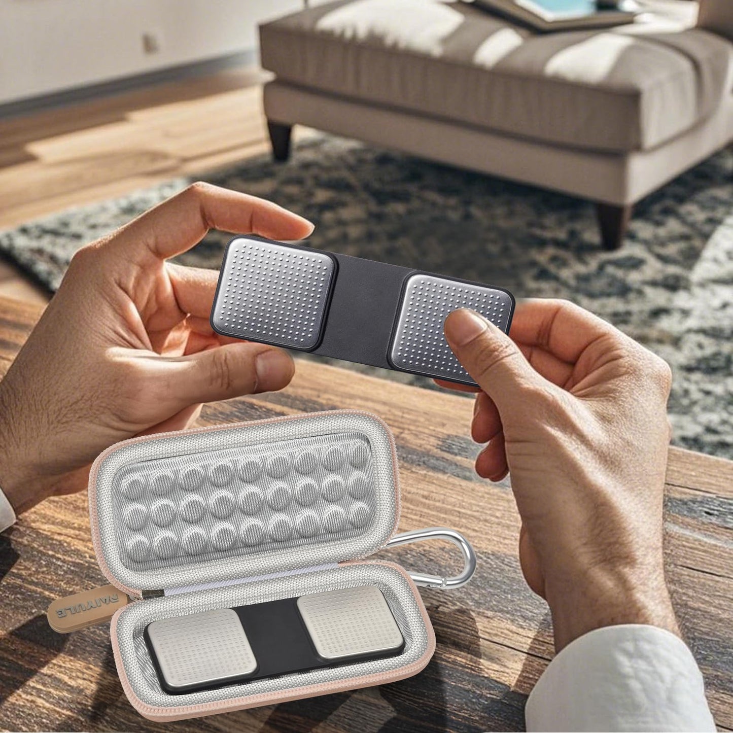 PAIYULE Case for KardiaMobile 6L for EKG Monitor, Compact Holder Also Fits for Sec Portable Heart Rate Monitor, Cardiac Heart Detector (Box Only)