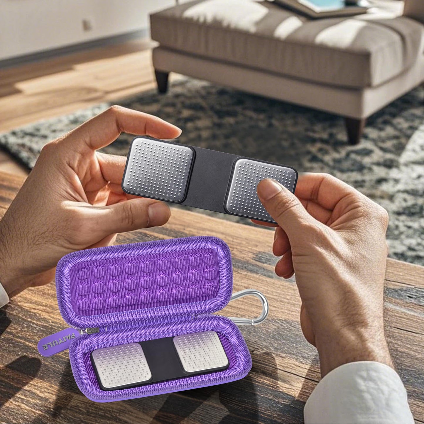 PAIYULE Case for KardiaMobile 6L for EKG Monitor, Compact Holder Also Fits for Sec Portable Heart Rate Monitor, Cardiac Heart Detector (Box Only)