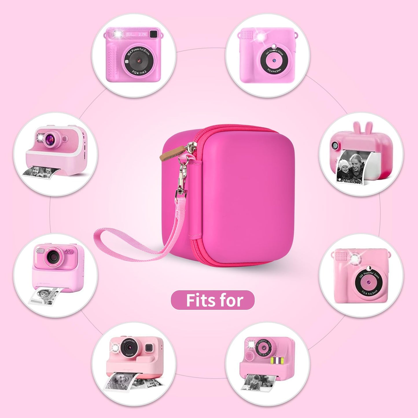 PAIYULE Kids Instant Print Camera Case Compatible with ESOXOFFORE for Dylanto for DUDUDRAGON for GKTZ for ETIKEZ for Dafotil for Careenoah Digital Video Prints Paper Bag (Box Only) Purple