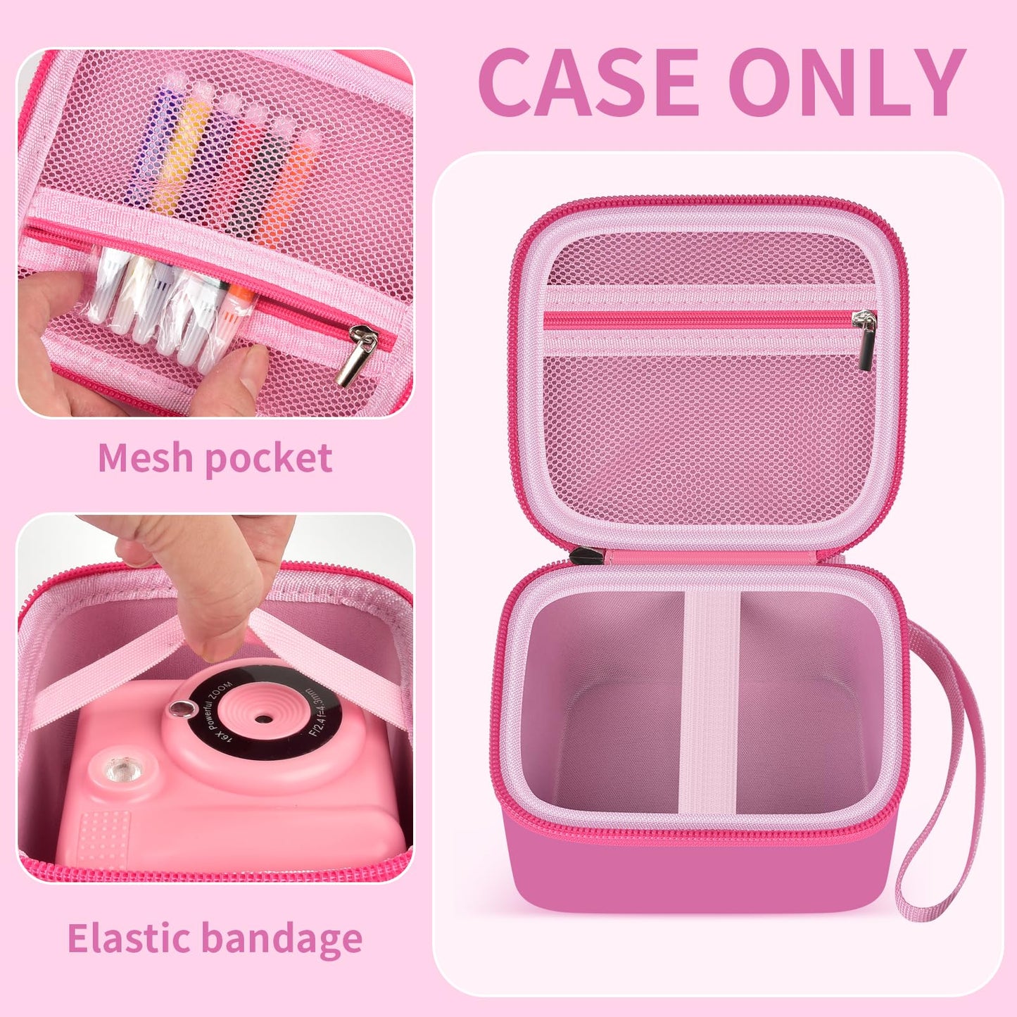 PAIYULE Kids Instant Print Camera Case Compatible with ESOXOFFORE for Dylanto for DUDUDRAGON for GKTZ for ETIKEZ for Dafotil for Careenoah Digital Video Prints Paper Bag (Box Only) Purple