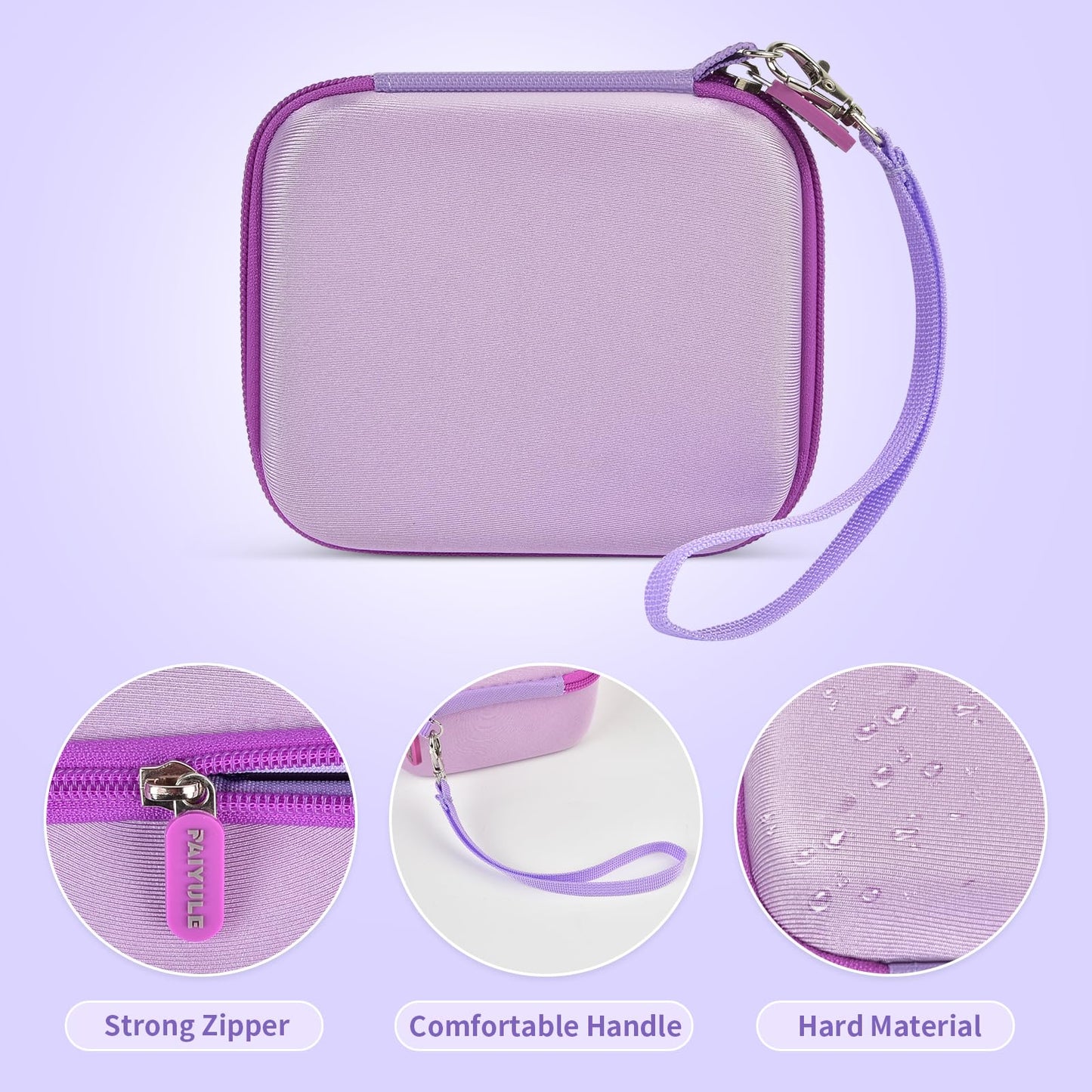 PAIYULE Kids Instant Print Camera Case Compatible with ESOXOFFORE for Dylanto for DUDUDRAGON for GKTZ for ETIKEZ for Dafotil for Careenoah Digital Video Prints Paper Bag (Box Only) Purple