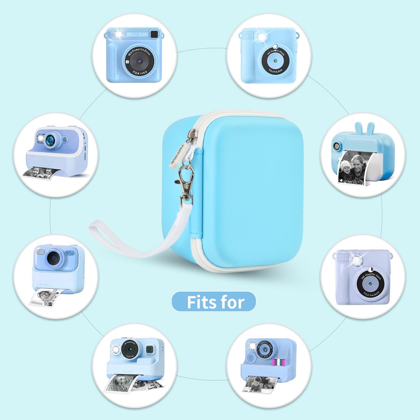 PAIYULE Kids Instant Print Camera Case Compatible with ESOXOFFORE for Dylanto for DUDUDRAGON for GKTZ for ETIKEZ for Dafotil for Careenoah Digital Video Prints Paper Bag (Box Only) Purple