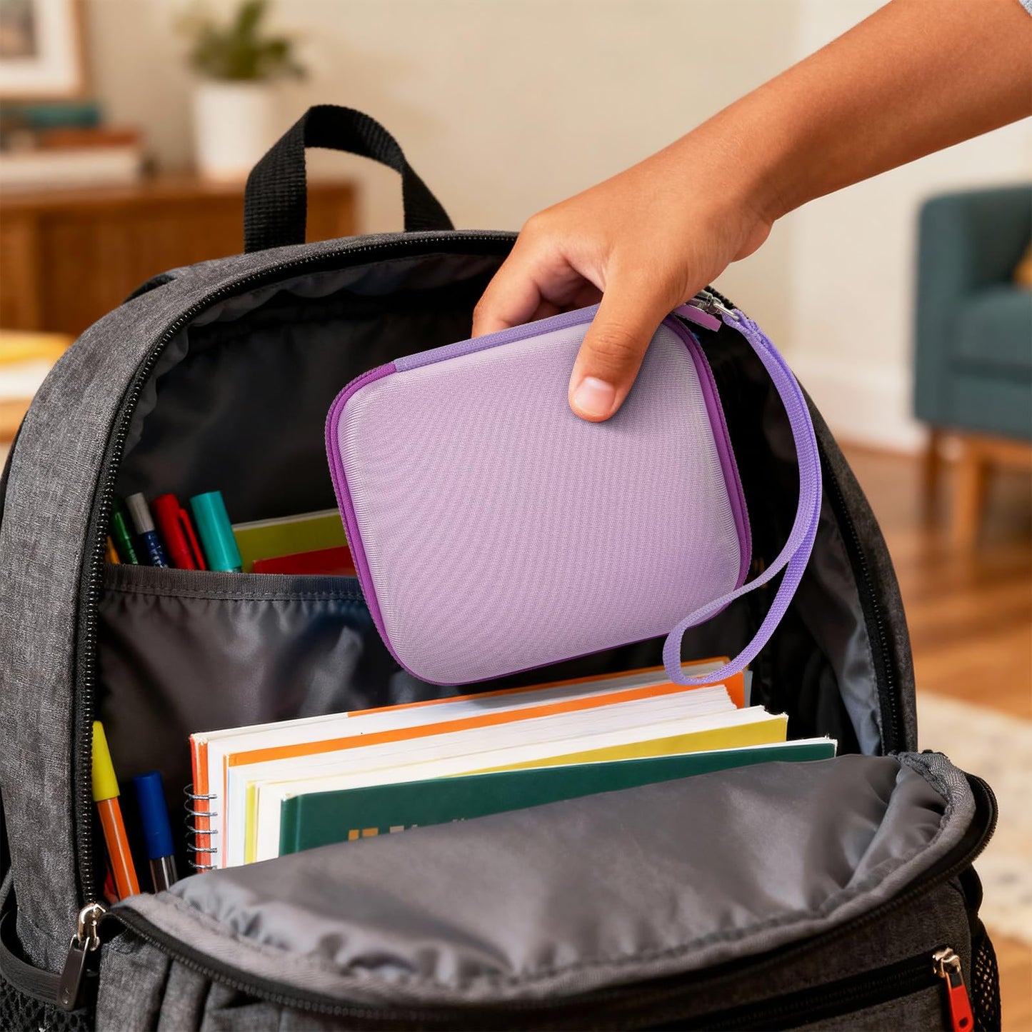 Kids Instant Print Camera Case with 3 Rolls Print Paper for Dylanto for Cimizi for Gofunly for HiMont for TIATUA for ESOXOFFORE for DUDUDRAGON for GKTZ for ETIKEZ Digital Video Bag (Box Only) Purple