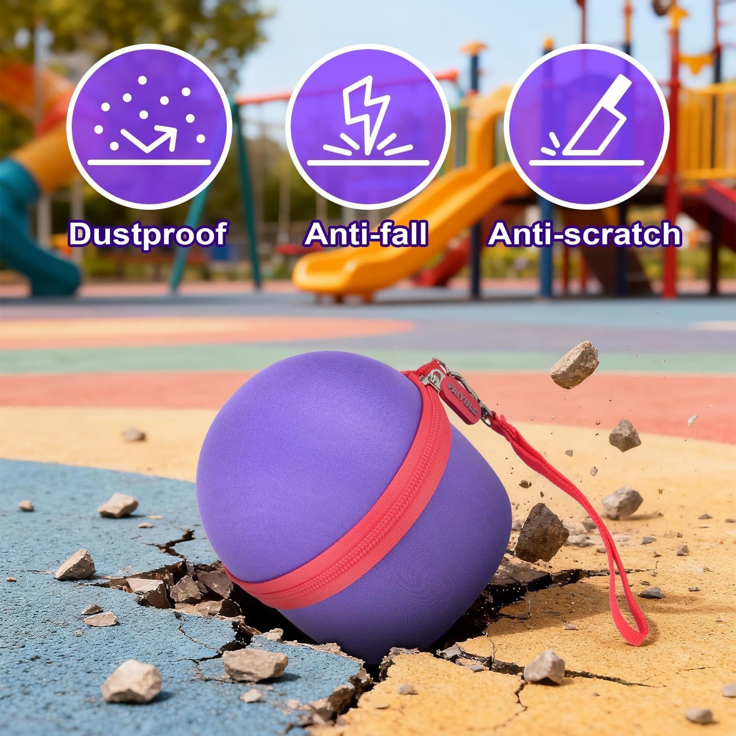 PAIYULE Case for Bitzee Hamster Ball Interactive Toy, Protective EVA Storage Box for Magicals Digital Pet & Stand, Travel Carrying Bag Accessories for Kids (Case Only)