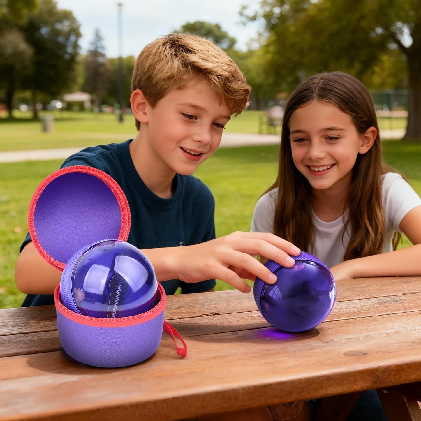 PAIYULE Case for Bitzee Hamster Ball Interactive Toy, Protective EVA Storage Box for Magicals Digital Pet & Stand, Travel Carrying Bag Accessories for Kids (Case Only)