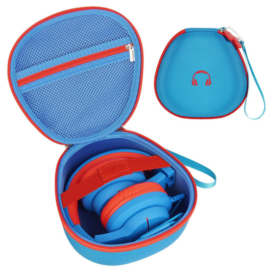 PAIYULE Kids Headphones Case for iClever/for EarFun/for JoySpark/for QearFun/for Candy Bila/for IMYB Foldable Wired Headphones, Earphone Storage for Kid Bluetooth Over Ear Headse - Blue(Box Only)
