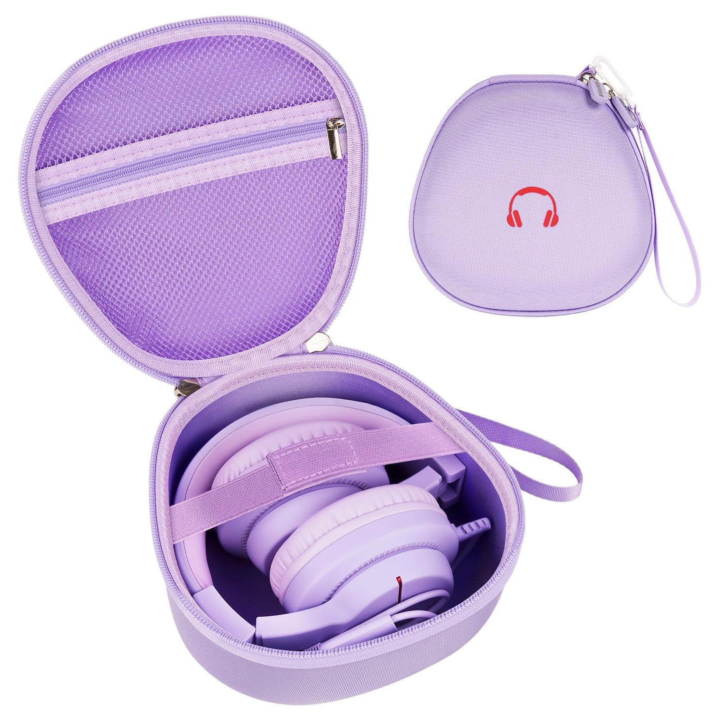 PAIYULE Kids Headphones Case for iClever/for EarFun/for JoySpark/for QearFun/for Candy Bila/for IMYB Foldable Wired Headphones, Earphone Storage for Kid Bluetooth Over Ear Headse - Blue(Box Only)