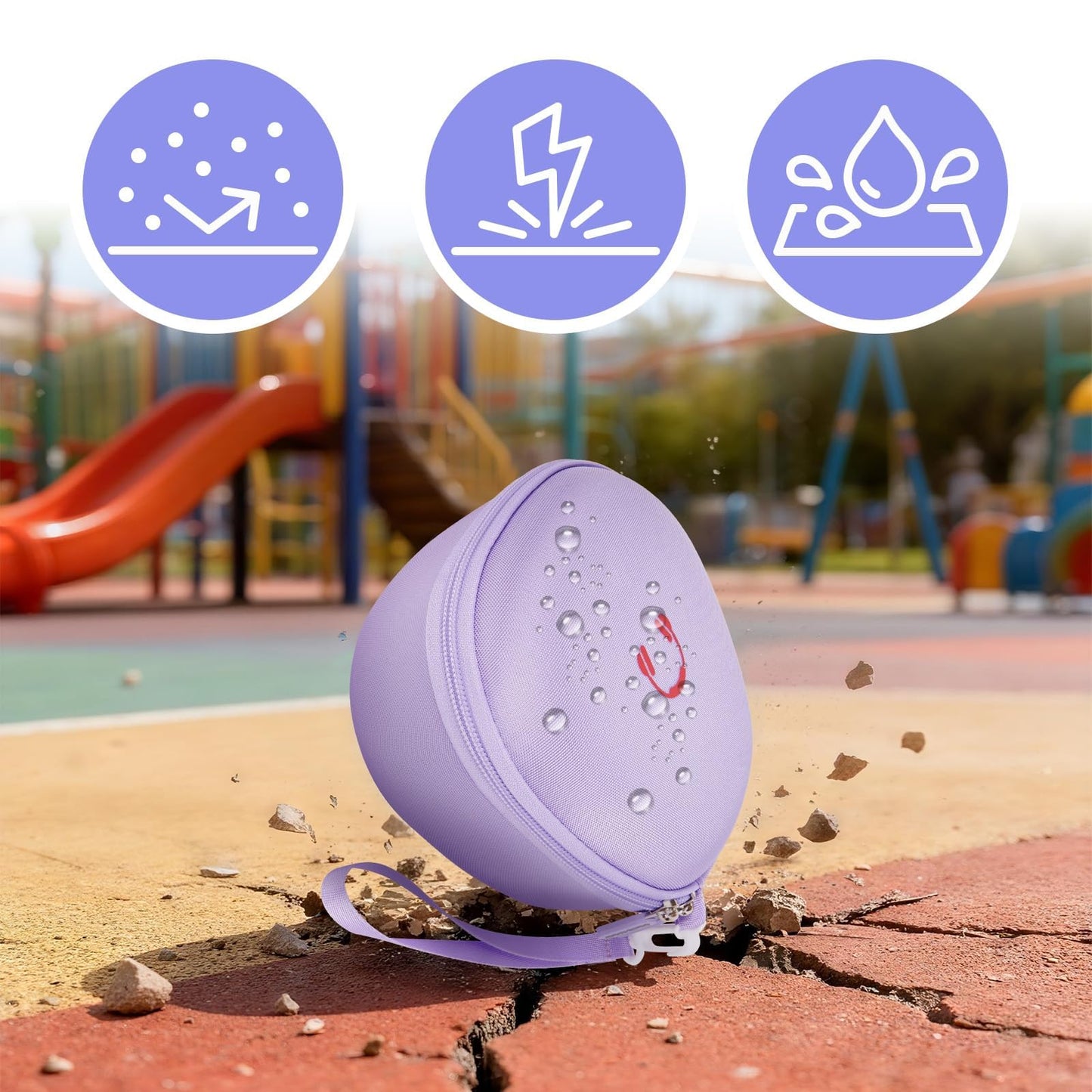 PAIYULE Kids Headphones Case for iClever/for EarFun/for JoySpark/for QearFun/for Candy Bila/for IMYB Foldable Wired Headphones, Earphone Storage for Kid Bluetooth Over Ear Headse - Blue(Box Only)