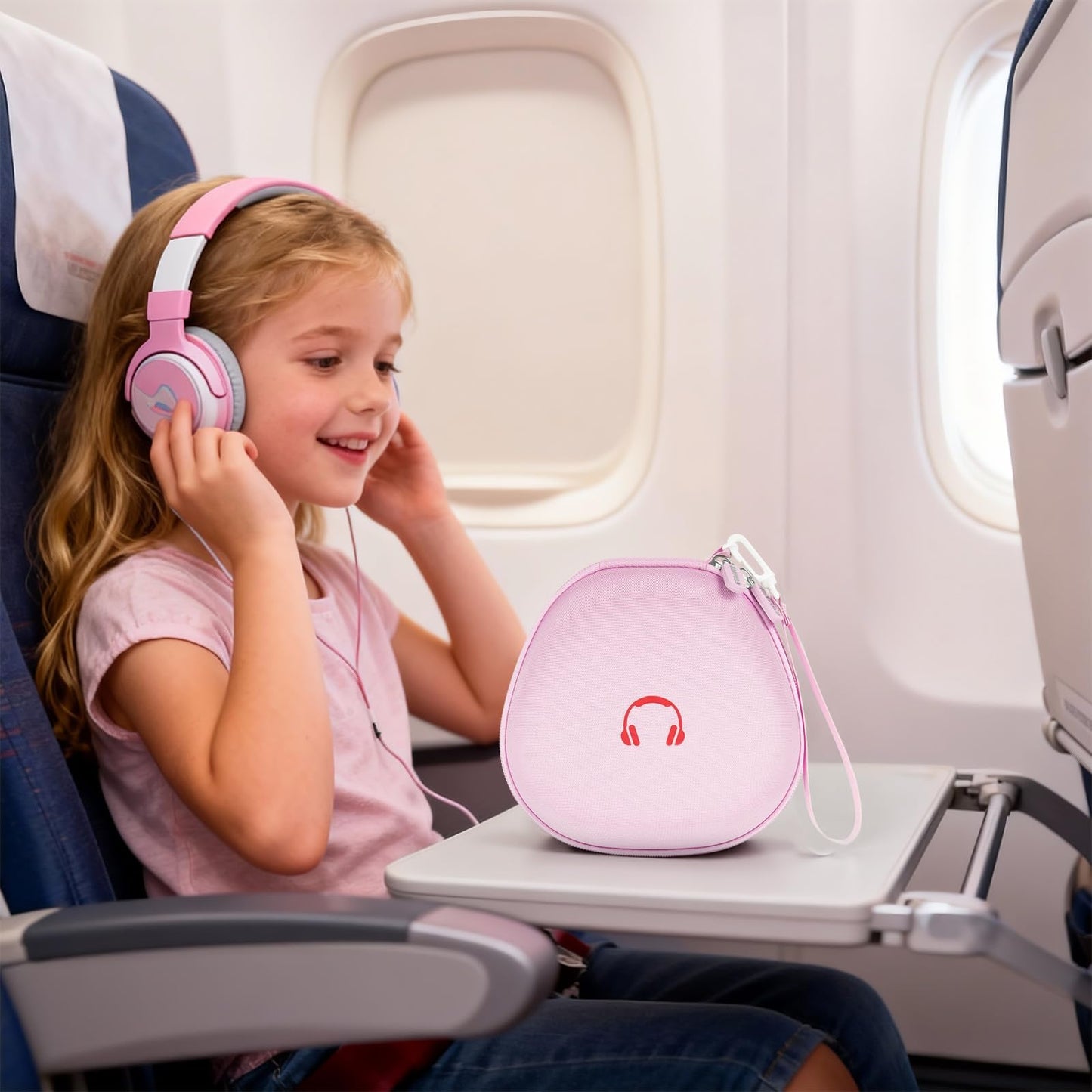 PAIYULE Kids Headphones Case for iClever/for EarFun/for JoySpark/for QearFun/for Candy Bila/for IMYB Foldable Wired Headphones, Earphone Storage for Kid Bluetooth Over Ear Headse - Blue(Box Only)