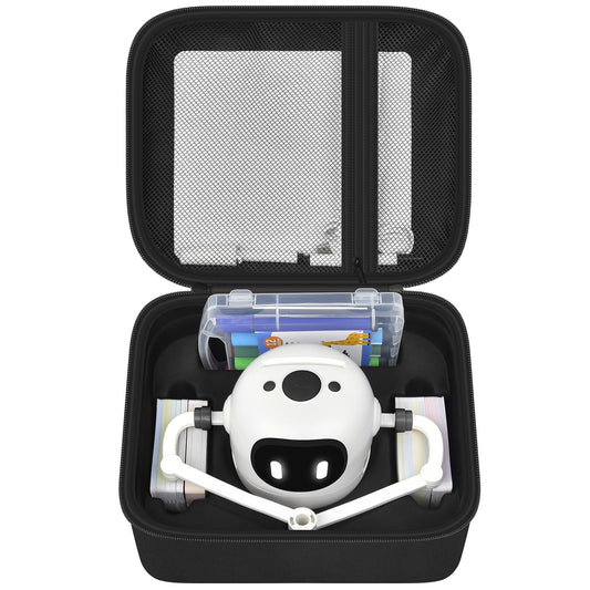 PAIYULE Drawing Robot Carrying Case for RIVGOT for ERYMCS for NAUQUOHZ for Dysh, Universal Voice Interactive Educational Drawing Machine Box with Mesh Bag & Groove for Drawing Cards & More (Case Only)
