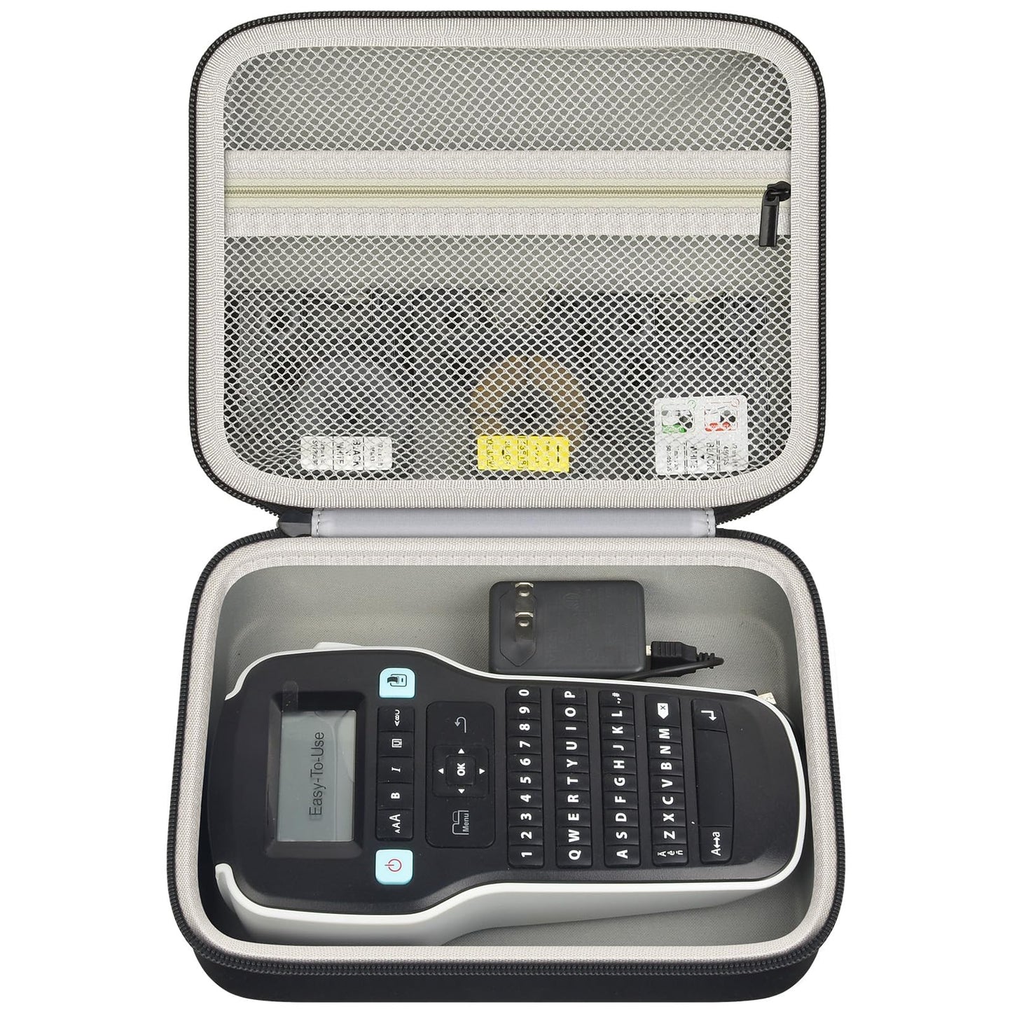 PAIYULE Carrying Case for DYMO LabelManager 160 280 Label Maker, Hard Protective Storage Organizer for Extra Tape Cartridges, Holds Printer and AC Adapter, Lightweight Handle (Case Only)