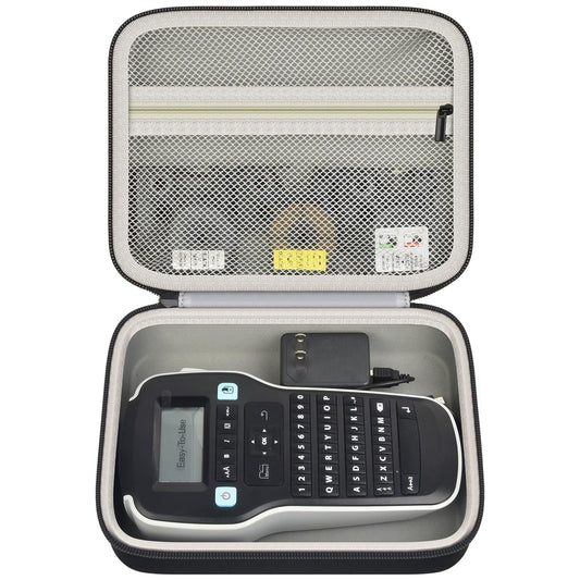 PAIYULE Carrying Case for DYMO LabelManager 160 280 Label Maker, Hard Protective Storage Organizer for Extra Tape Cartridges, Holds Printer and AC Adapter, Lightweight Handle (Case Only)