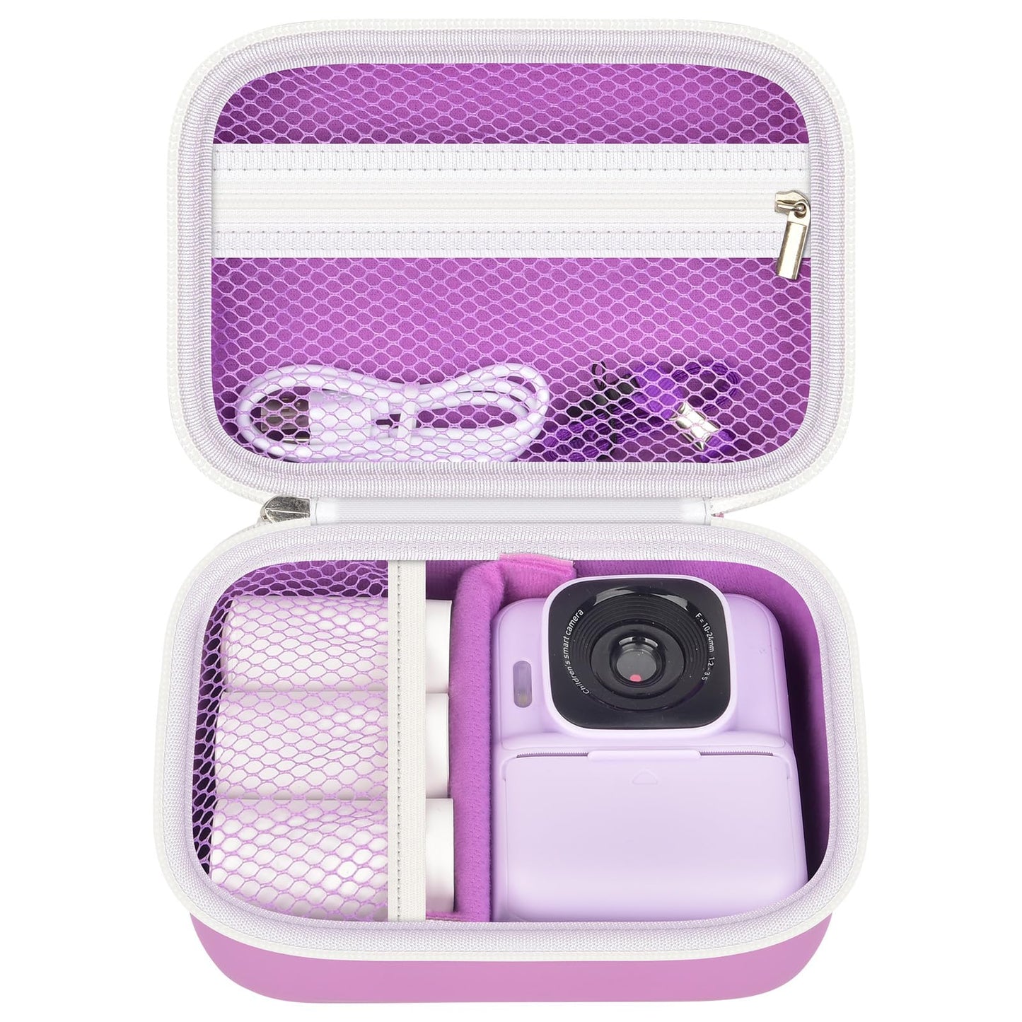 PAIYULE Kids Instant Print Camera Case Compatible with ETIKEZ for GREENKINDER for Yusuuo for HODDRCCN for Cowilax for Yehtta for Gofunly Digital Video Prints Paper Bag (Box Only)-Orange