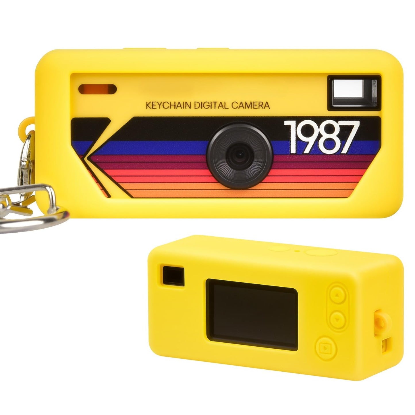 PAIYULE Silicone Case for Kodak CHARMERA Keychain Digital Camera Blind Box, Photo Mini Keychain Camera Sleeve with Precise Cutouts & Scratch Protection - Camera NOT Included (Transparent)