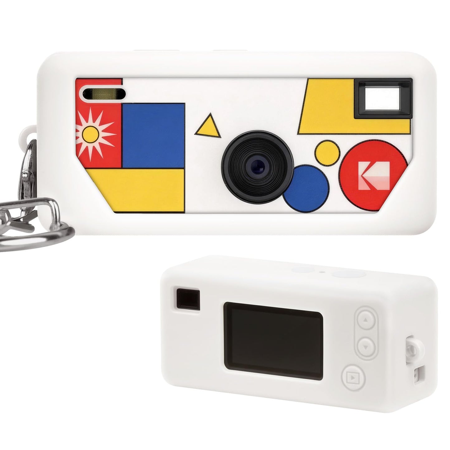PAIYULE Silicone Case for Kodak CHARMERA Keychain Digital Camera Blind Box, Photo Mini Keychain Camera Sleeve with Precise Cutouts & Scratch Protection - Camera NOT Included (Transparent)