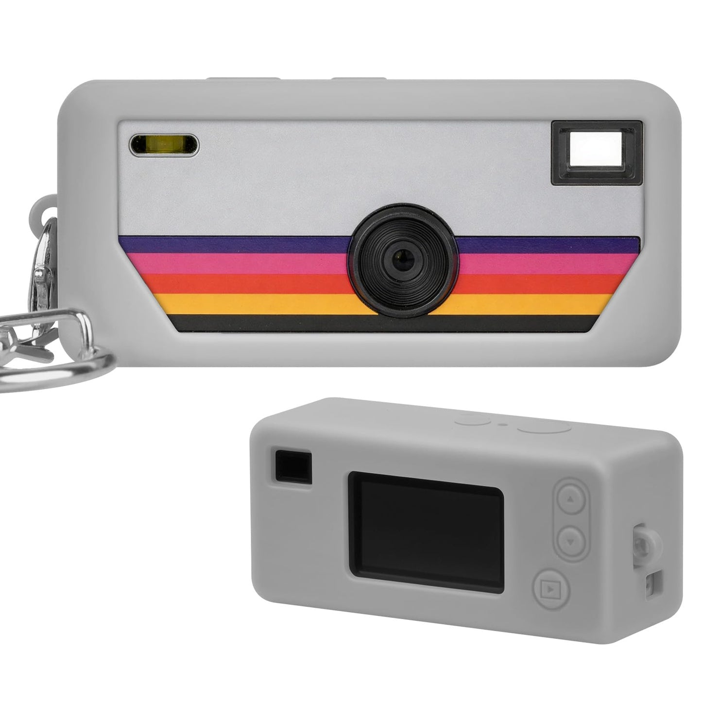 PAIYULE Silicone Case for Kodak CHARMERA Keychain Digital Camera Blind Box, Photo Mini Keychain Camera Sleeve with Precise Cutouts & Scratch Protection - Camera NOT Included (Transparent)