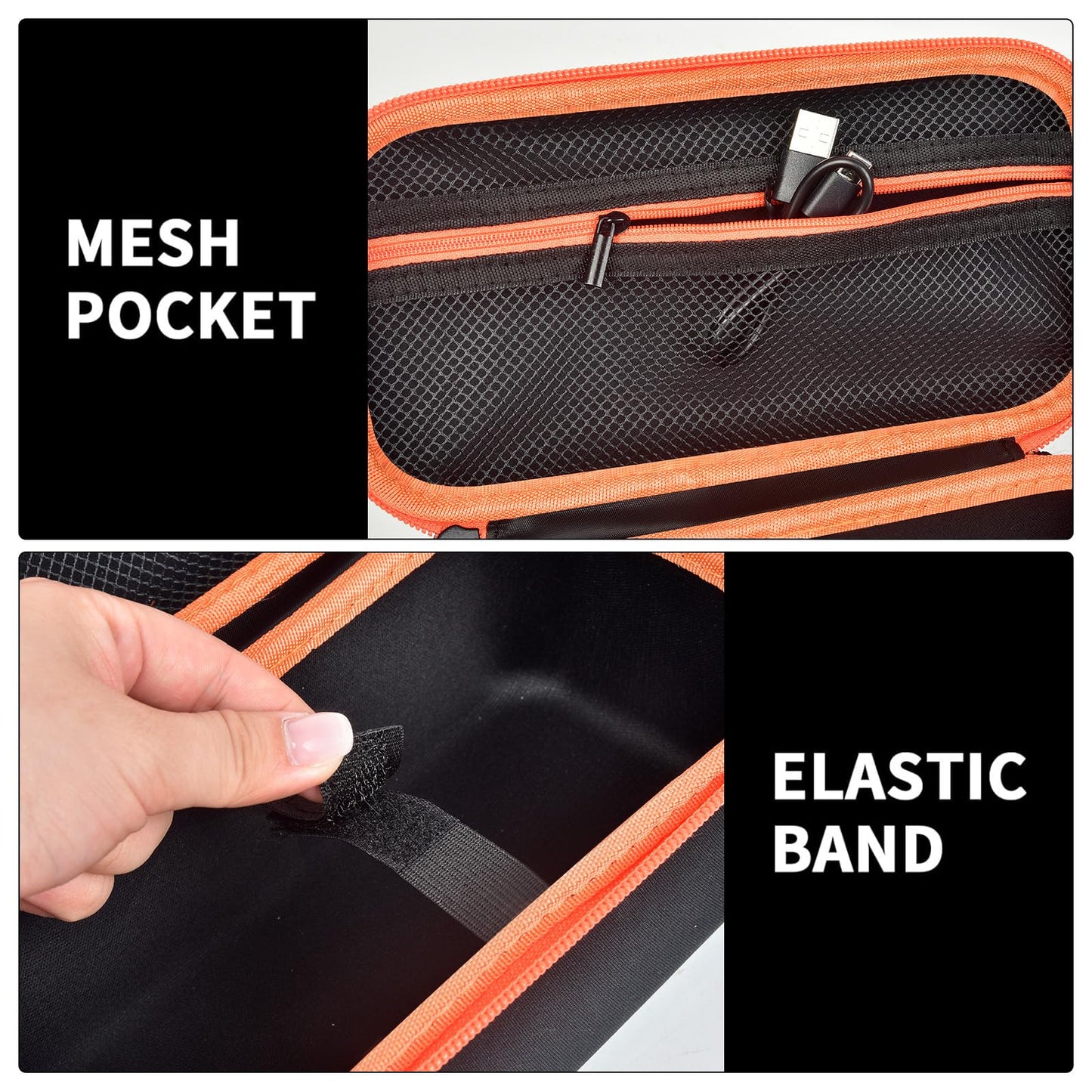 PAIYULE Hard Carrying Case for Bushnell for Wingman View Golf GPS Bluetooth Speaker, Magnetic Mount Travel Organizer for Golf Cart, Fits Charging Cable, Wireless Remote, Golf Towel (Bag Only)