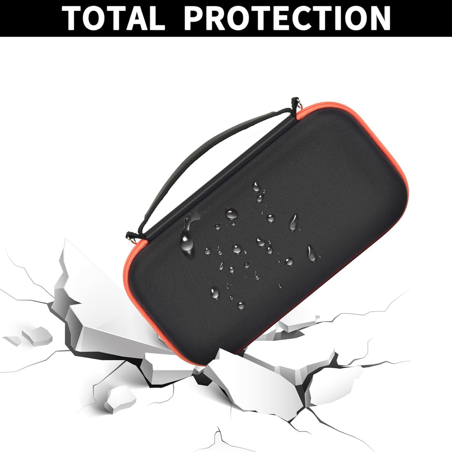 PAIYULE Hard Carrying Case for Bushnell for Wingman View Golf GPS Bluetooth Speaker, Magnetic Mount Travel Organizer for Golf Cart, Fits Charging Cable, Wireless Remote, Golf Towel (Bag Only)