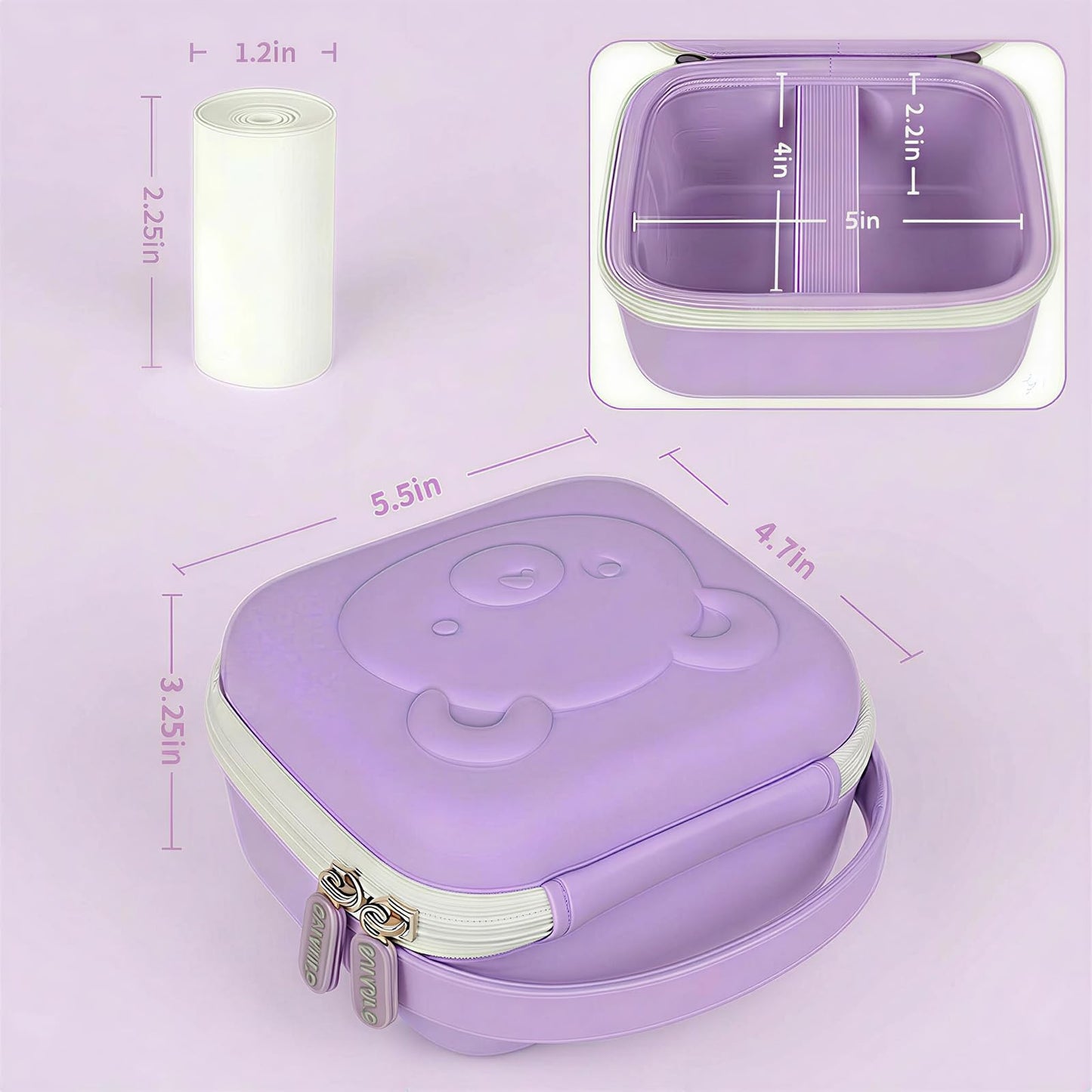 PAIYULE Kids Instant Print Camera Case Compatible with ESOXOFFORE for Dylanto for DUDUDRAGON for GKTZ for ETIKEZ for Dafotil for Careenoah Digital Video Prints Paper Bag (Box Only) Purple