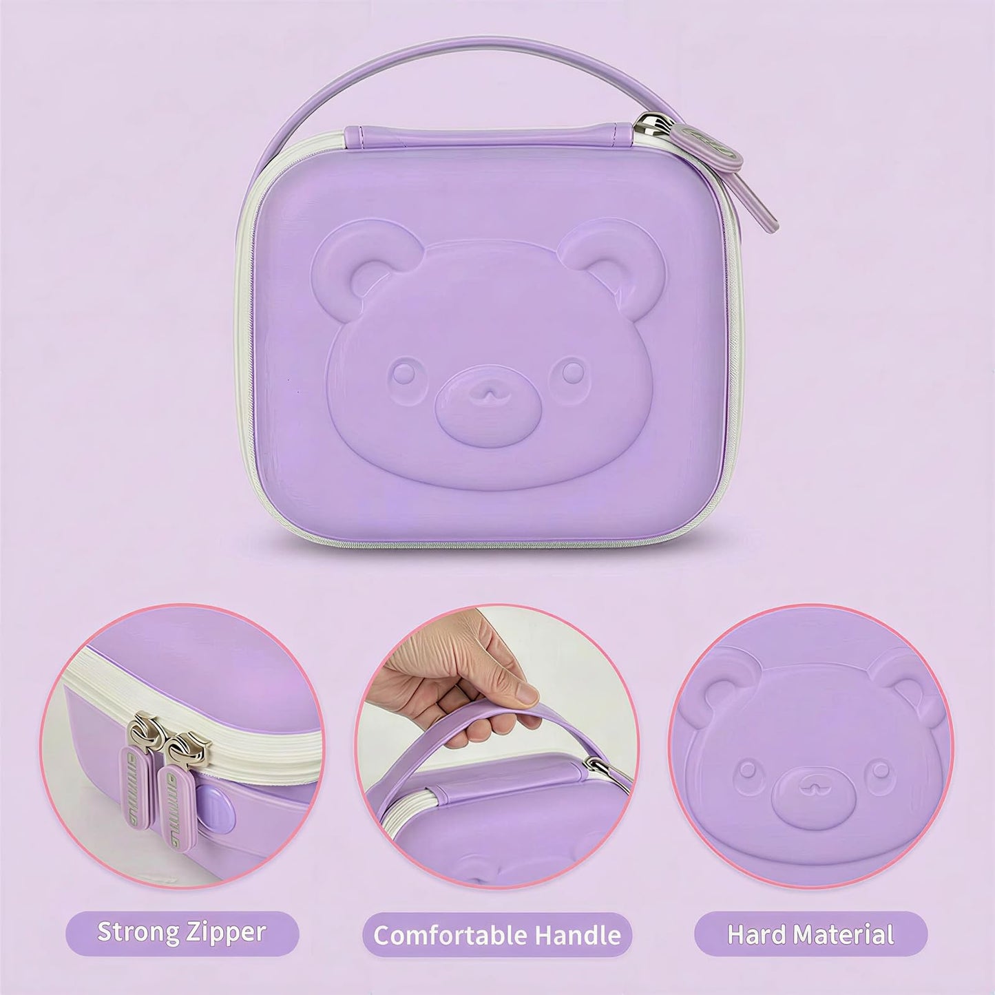 PAIYULE Kids Instant Print Camera Case Compatible with ESOXOFFORE for Dylanto for DUDUDRAGON for GKTZ for ETIKEZ for Dafotil for Careenoah Digital Video Prints Paper Bag (Box Only) Purple