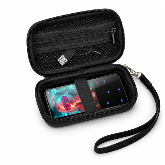 PAIYULE MP3 MP4 Player Case, Protective Carrying Case for innioasis for AGPTEK for iPod Nano for Sony for Sandisk Music Player, Hard Shell with Mesh Pocket, Portable Travel Pouch Accessories