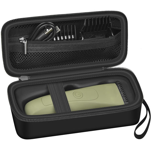 Case for MANSPOT for Meridian Body Hair Trimmer for Men, Electric Beard Shaver Storage Holder for LADYSPOT Pubic Razor and Extra Blade Heads- Box Only