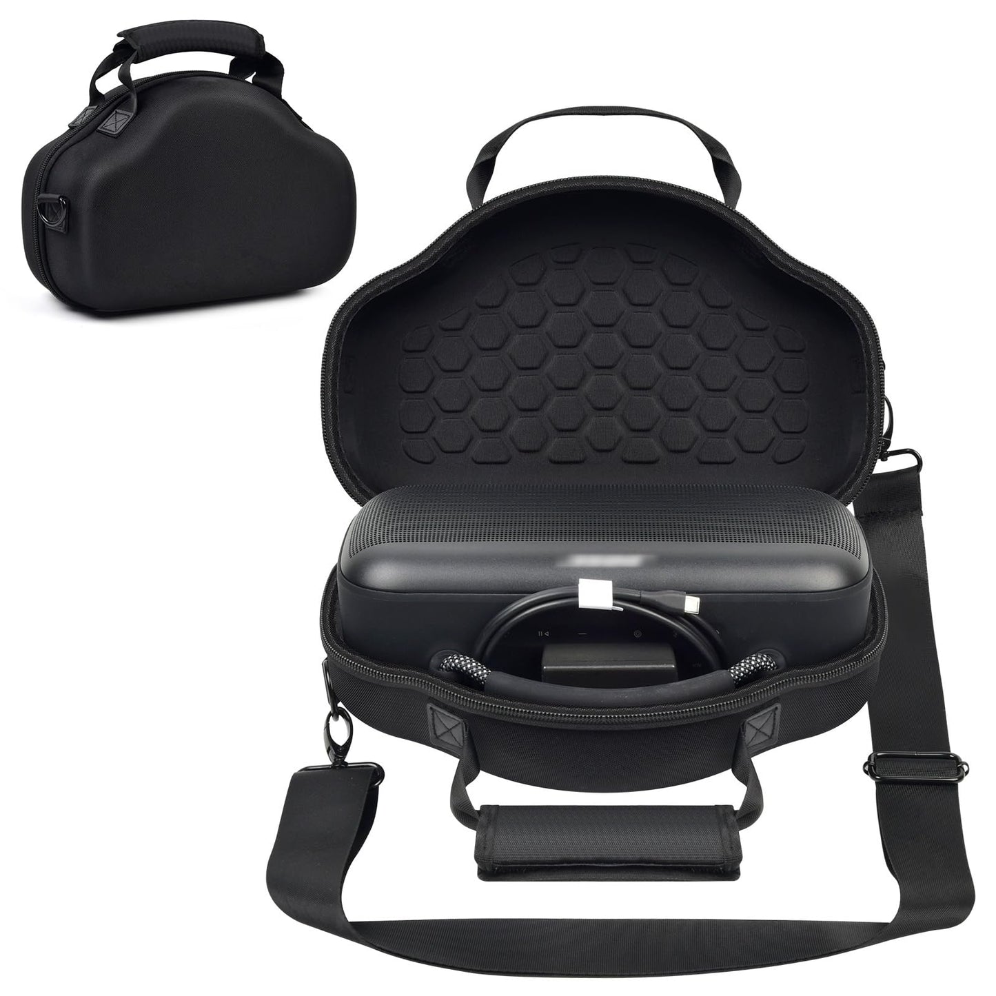 Case Compatible with Bose SoundLink Max Portable Speaker, Large Wireless Bluetooth Speaker Organizer with Carring Handle (Box Only)