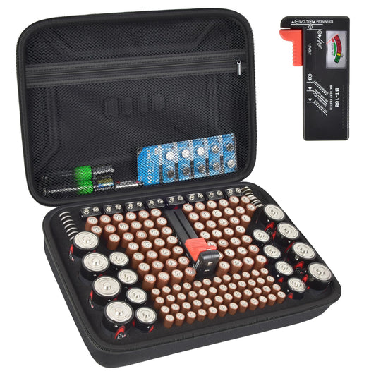 Battery Organizer Box Storage Case with Tester (Box Only)