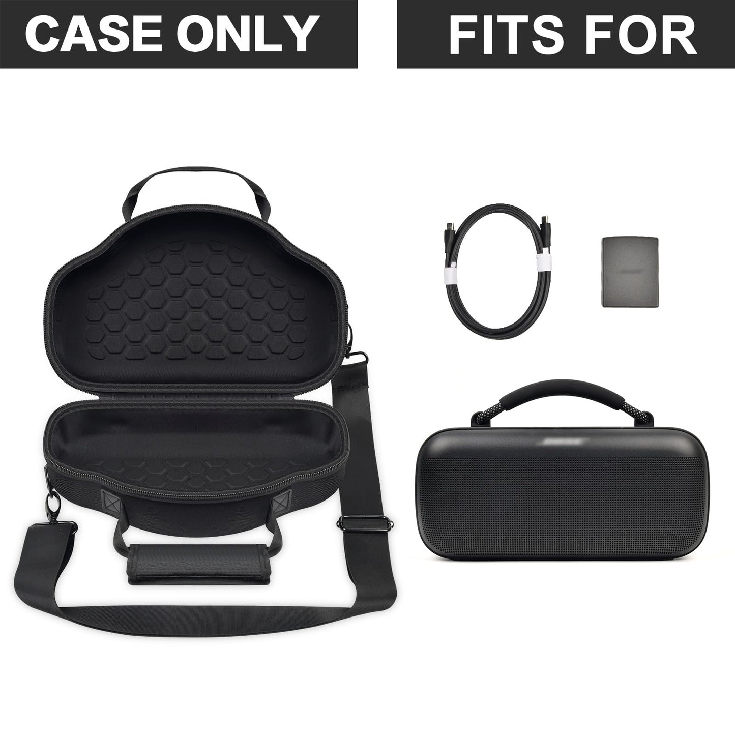 Case Compatible with Bose SoundLink Max Portable Speaker, Large Wireless Bluetooth Speaker Organizer with Carring Handle (Box Only)