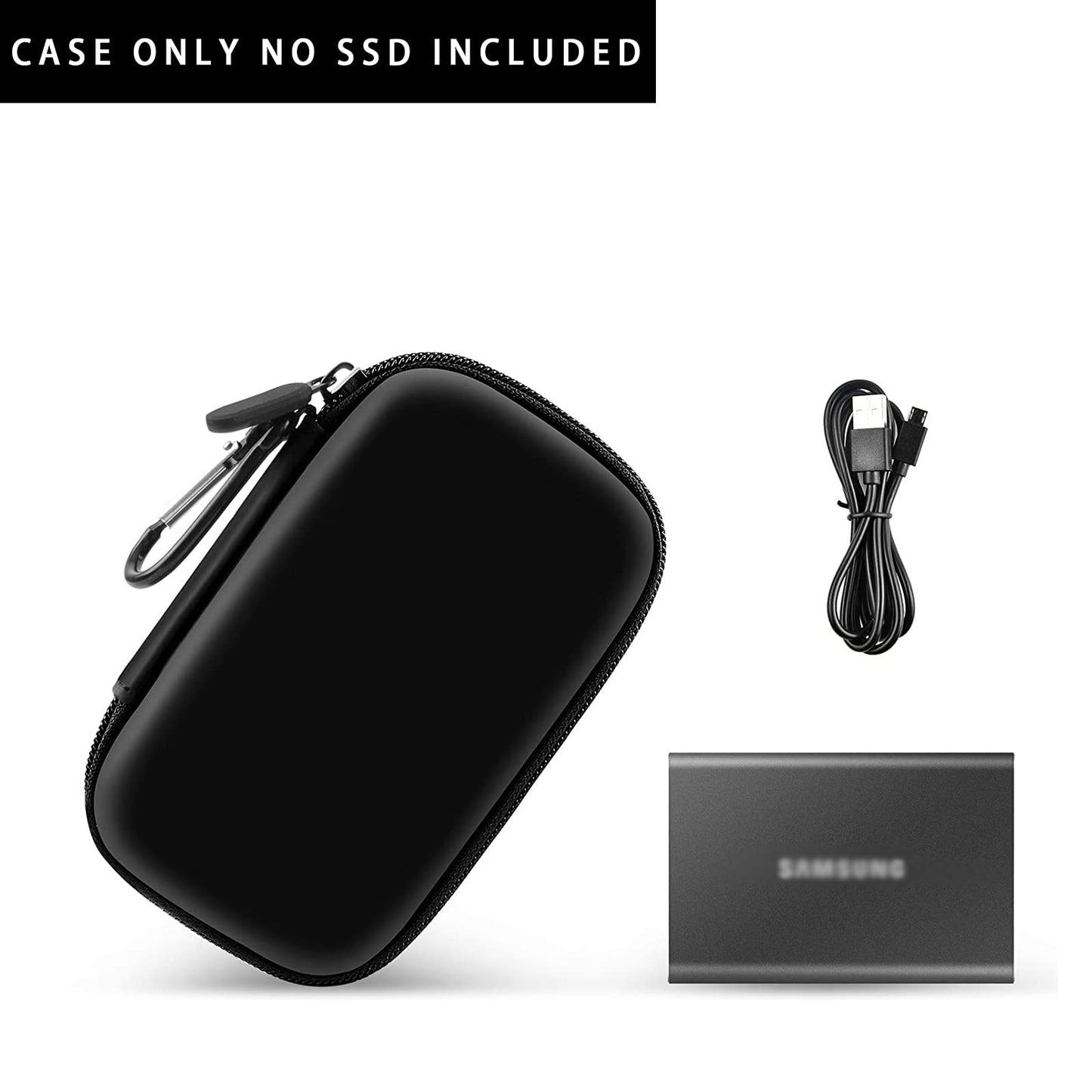 Case Compatible with Samsung T7/ T7 Touch Portable SSD 1TB 2TB 500GB USB 3.2 External Solid State Drive(Box Only)