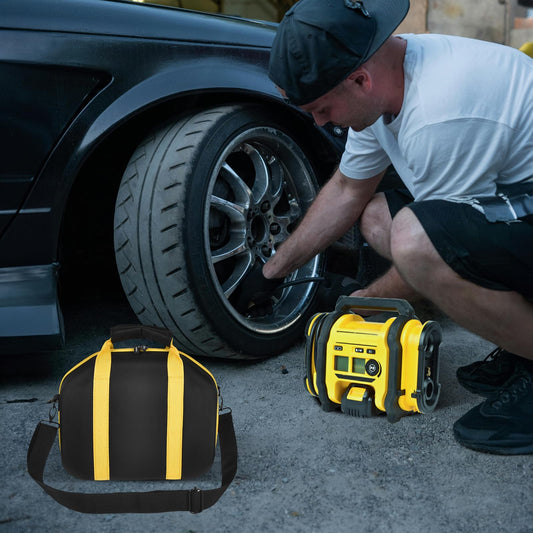 Air Compressor Case for DEWALT 20V MAX Tire Inflator DCC020IB Portable Cordless Battery Air Pump Bag for Car (Box Only)