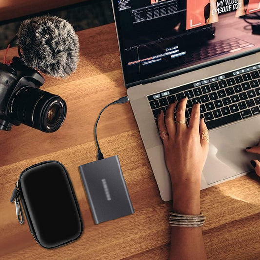 Case Compatible with Samsung T7/ T7 Touch Portable SSD 1TB 2TB 500GB USB 3.2 External Solid State Drive(Box Only)
